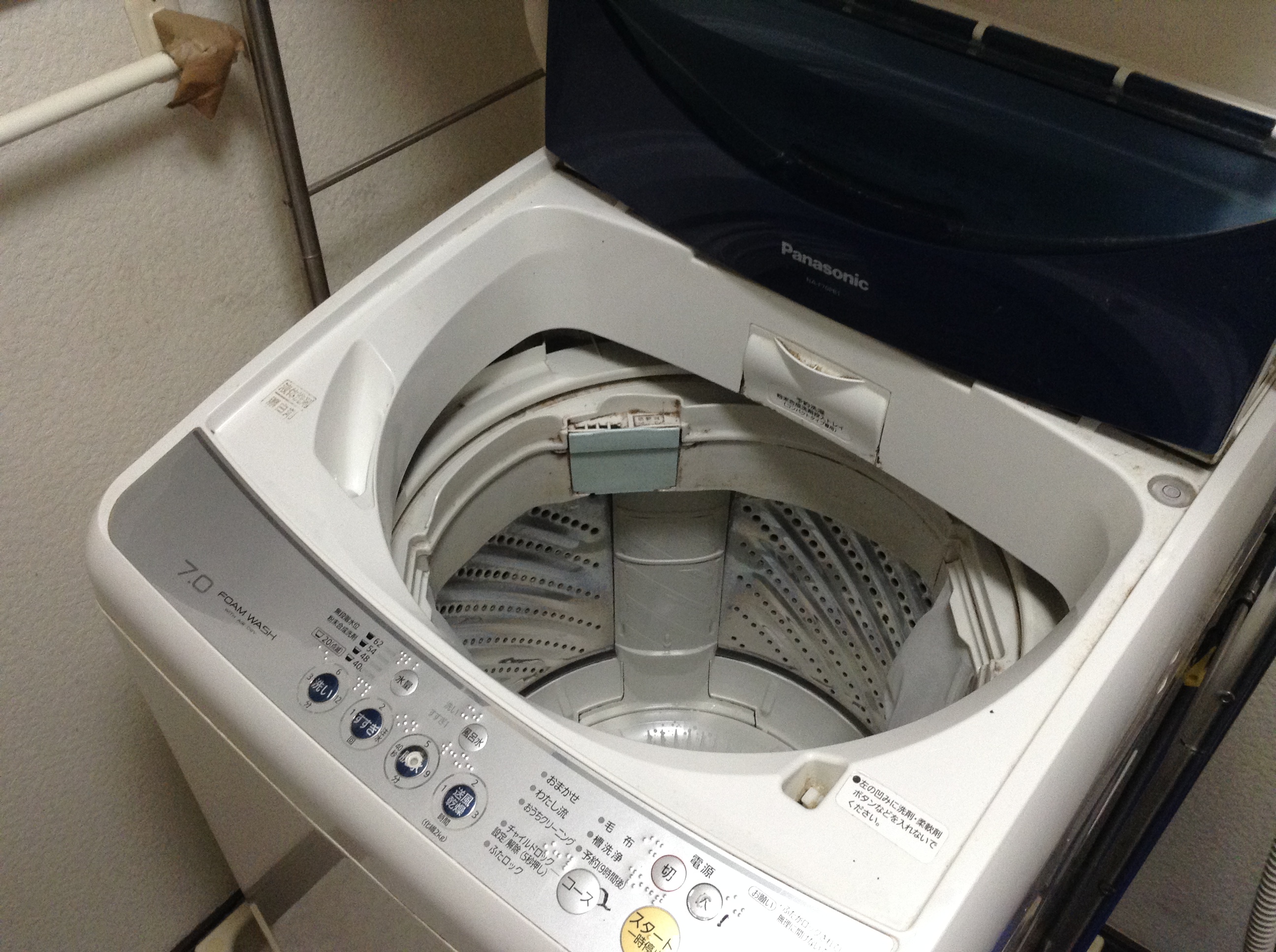 パナソニック洗濯機の分解洗浄ｎａ ｆ７０ｐｂ１ 佐久市のハウスクリーニングならおそうじ本舗佐久中込店