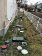 集合住宅の排水トラップ清掃
