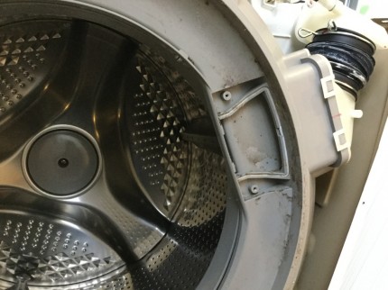 日立斜めドラム洗濯機分解洗浄