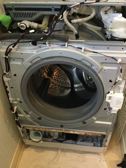 日立洗濯機ビッグドラム分解洗浄
