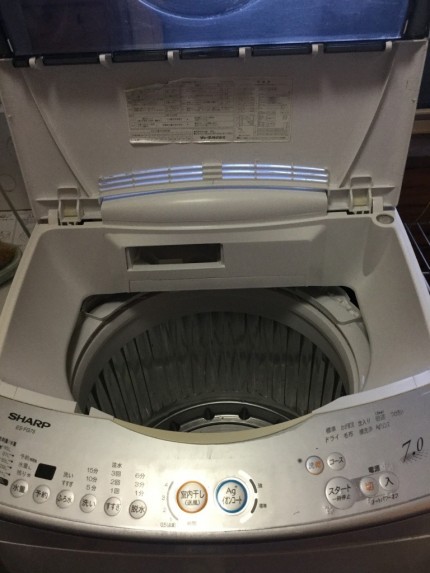 シャープ洗濯機分解洗浄