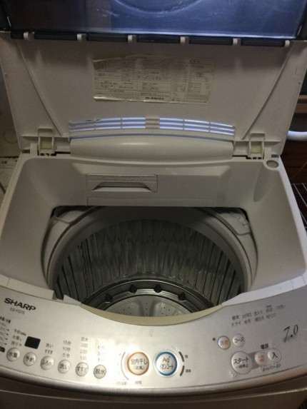シャープ洗濯機分解洗浄
