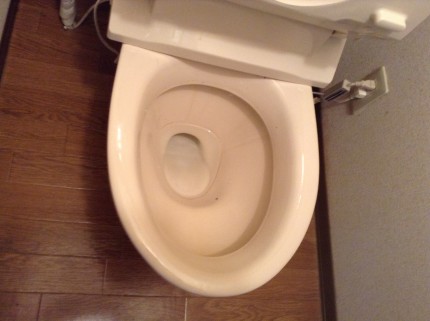 トイレ　便器　輪ジミ除去