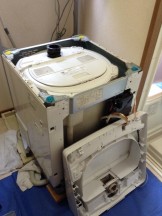 三菱洗濯機分解洗浄