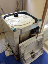 三菱洗濯機分解洗浄