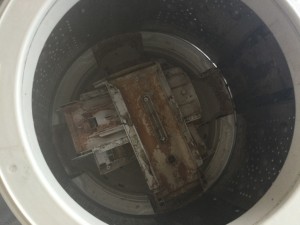 日立洗濯機分解洗浄