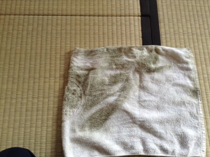 畳のカビ汚れ